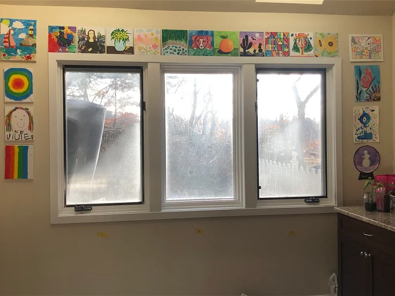 Kitchen triple casement window in Scarsdale, NY